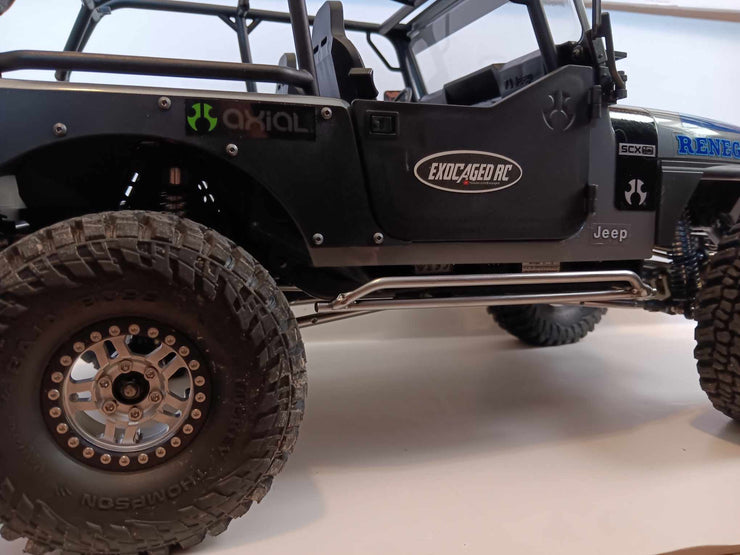 Deslizadores de roca ajustables y atornillados para Axial Racing SCX10 III Jeep Wrangler JLU