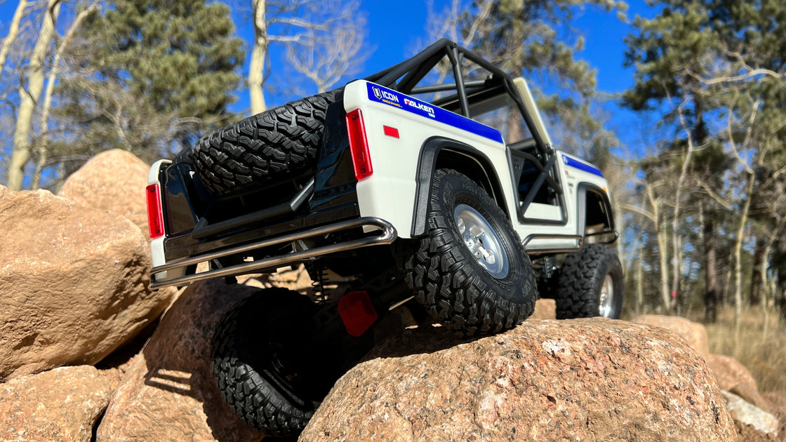 Retro Series Axial SCX10 III Bronco Rear Bumper – ScalerFab